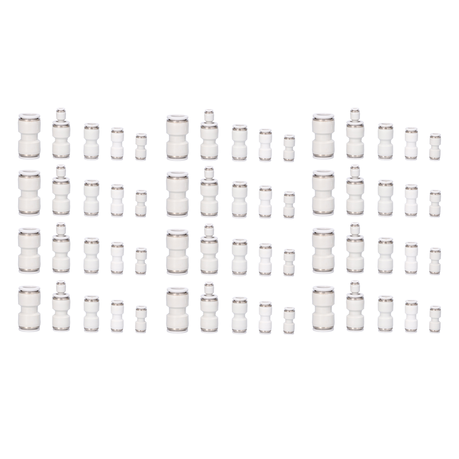 Weißer Gerader Rohrschnellverbinder Pu4 Pu6 Pu8 Pu10 Pu12 Pu16 Gerader Schnellverbinder