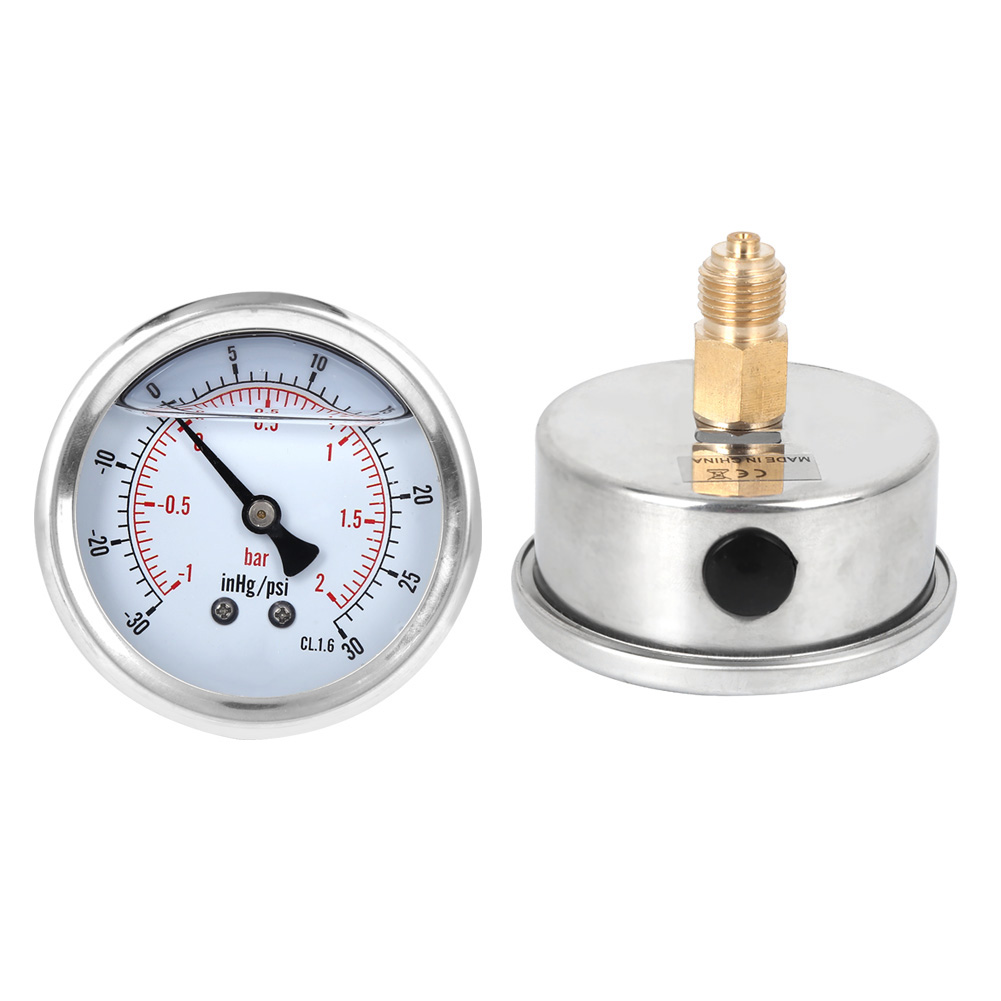 Ts Pggz60z4-2bar 1/4bsp Y60 Axiales Ölgefülltes Vakuummanometer Für Die Bergbauindustrie