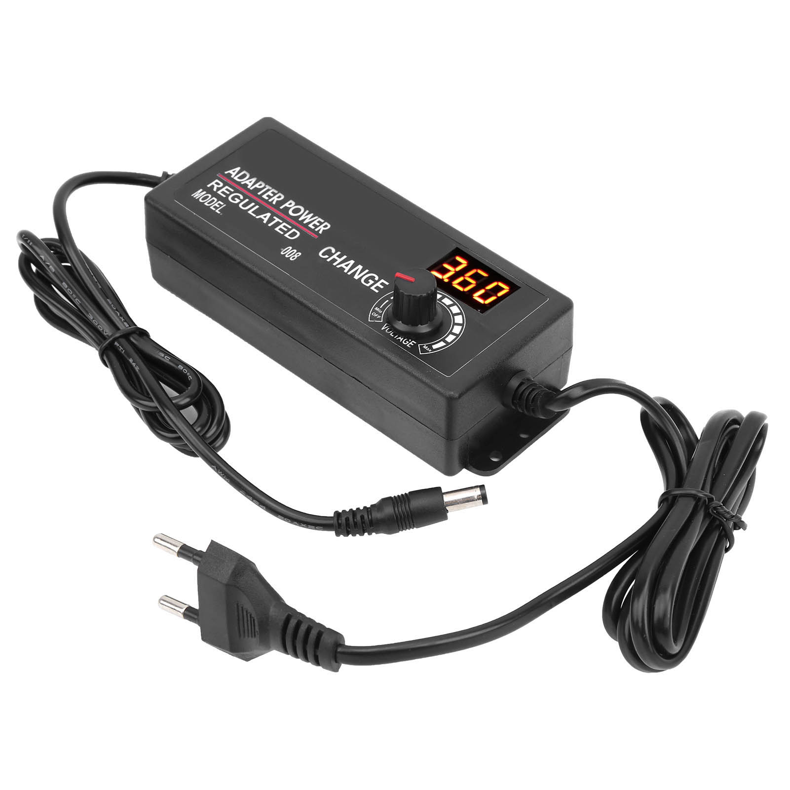 3–24 V, 3 A, Einstellbarer Spannungsregler, 72 W, Gleichstromregler, Ac 110–240 V, Eu-stecker