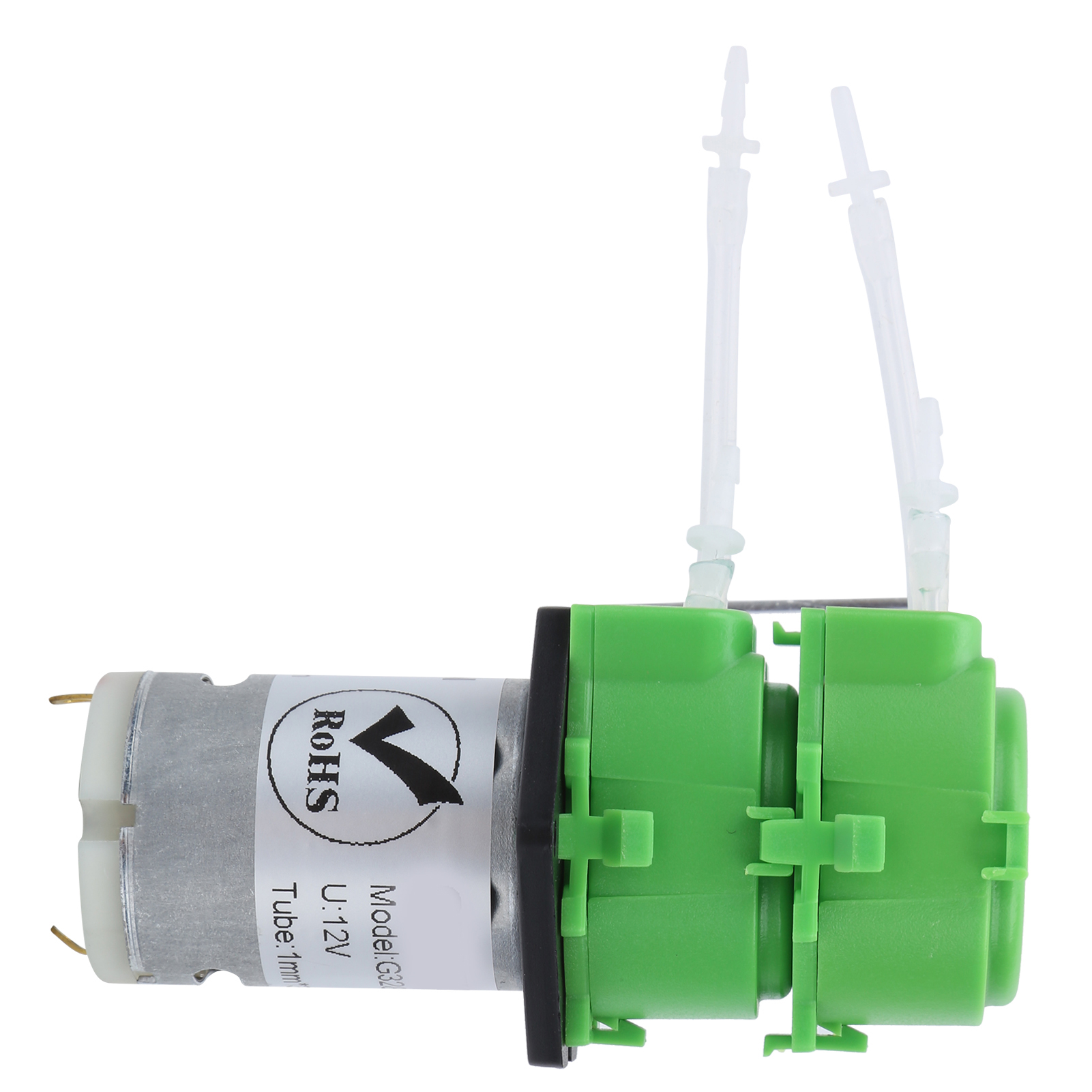 Peristaltische Dosierwasserpumpe Mit Doppelkopf, Mikro-flüssigkeitsumwälzung, 1 X 3 Mm Schlauch, 12 V Dc