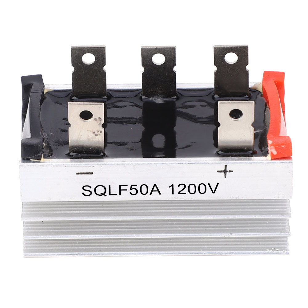 4 Stück Brückengleichrichter Sqlf50a 1200v 3-phasen-gleichrichtungsmodul Mit Kühlkörper