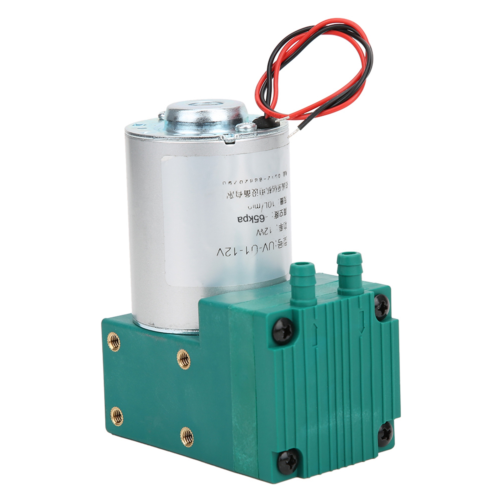 Mini-vakuumpumpe, Hoher Durchfluss, Geräuscharm (-65–150 Kpa), 12 W, 10 L/min, 12 V Dc/24 V Dc/220 V Ac
