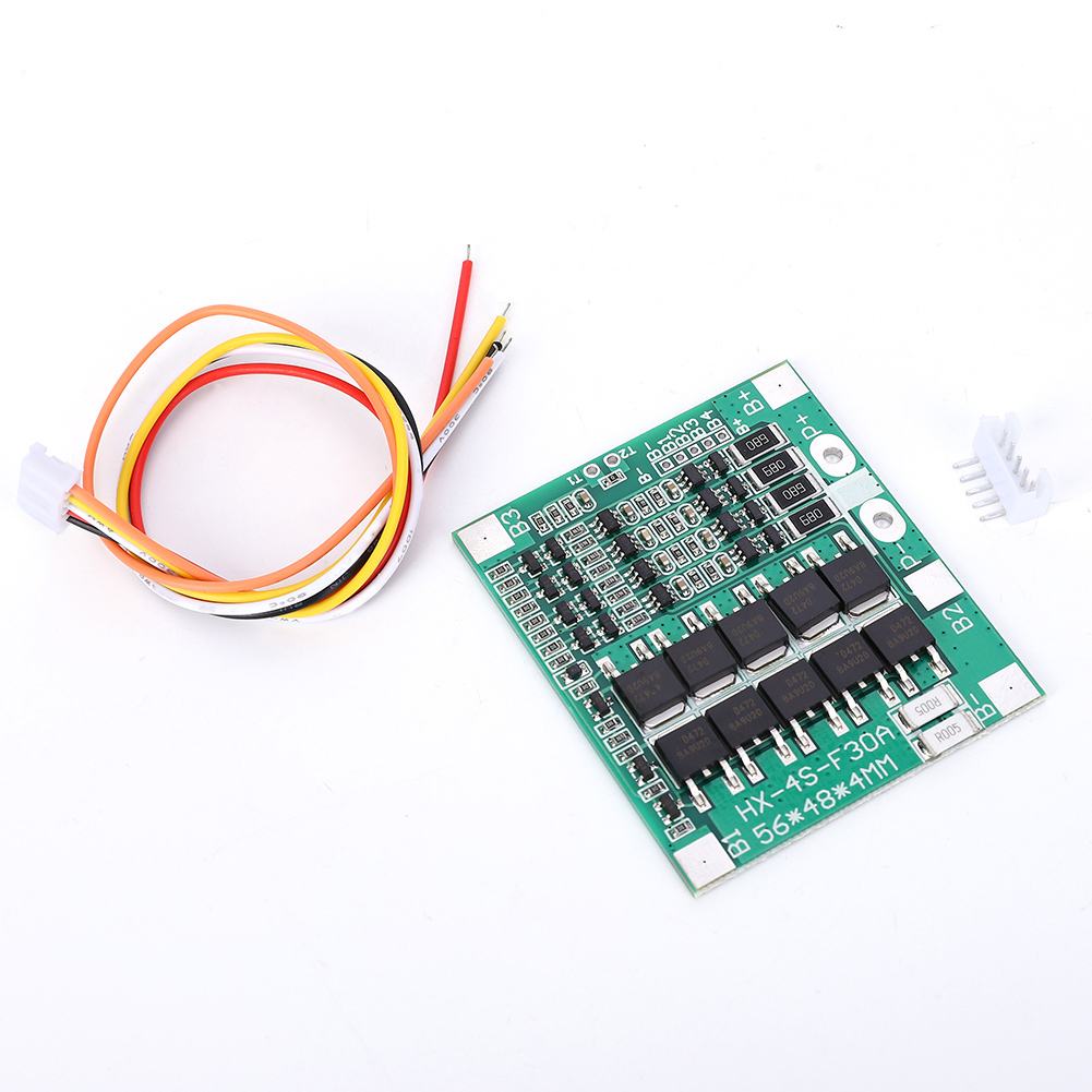 4s 30a Pcb-schutzstromplatine Mit Balancer Für 18650 Li-ion-lithium-akkus (16,8 V)