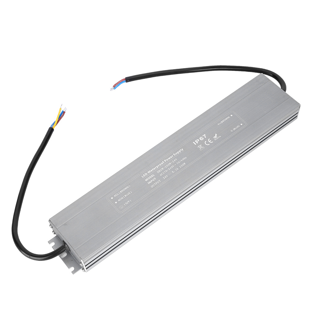 Hruw-200w-24v 170-240vac Schaltnetzteil Ip67 Wasserdichter Led-treiber-transformator