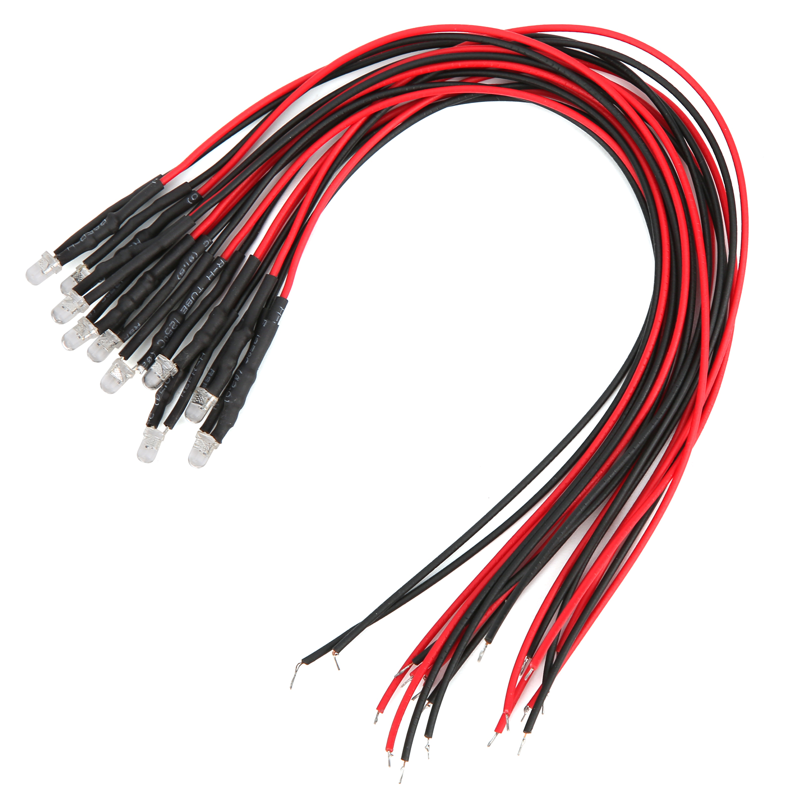 50 Stück Led-leuchtdioden, Vorverdrahtet, Runder Kopf, Einfach Blinkend, 12 V, Grünes Licht
