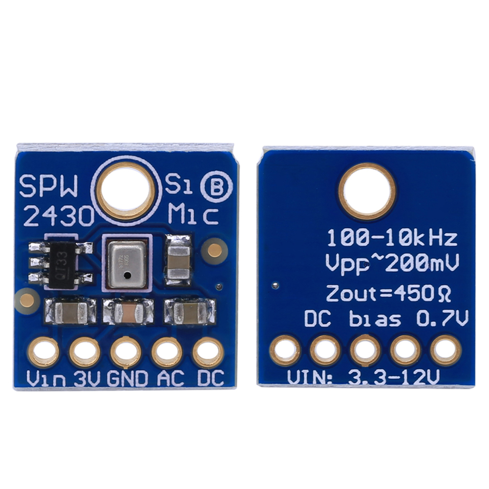Schalldetektionssensormodul, Silizium-mems-mikrofon Für Fft-aufzeichnung Und Abtastung, Spw2430, 3,3–5 V