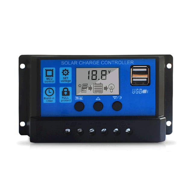 Superseller - Decdeal 100a Solar Lader Controller, Upgraded Panel Usb Port Battery Intelligenter Regler, Multi-funktion Einstellbare Lcd-display Street Light Controller