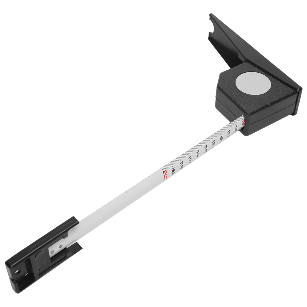 2 Meter Höhenmesser, Einziehbares Maßband, Metall-messwerkzeug (schwarz)