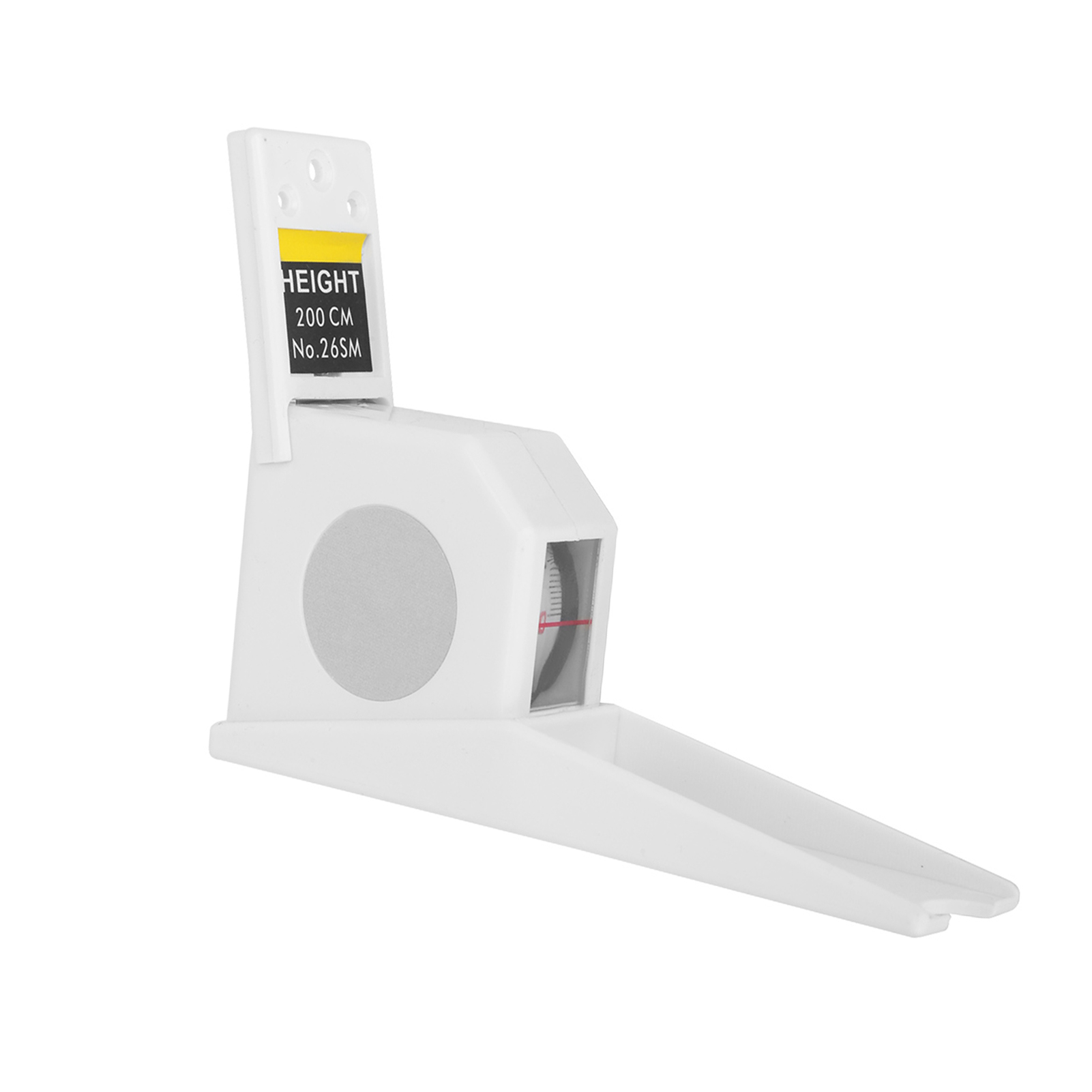 2 Meter Höhenmesser, Einziehbares Maßband, Metall-messwerkzeug (weiß)