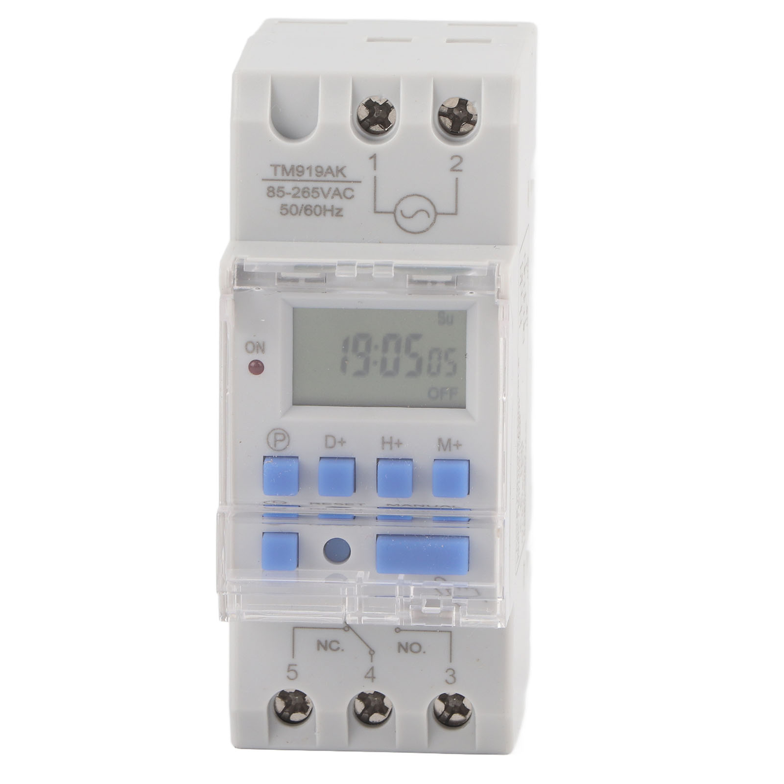 85–265 V Ac, 16 A, Wöchentliche 12/24-stunden-zeitschaltuhr Mit Lcd-ein-/ausschalter Und Programmierbarem Zeitrelais