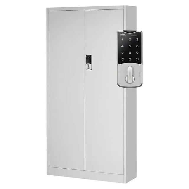 Aktenschrank mit Zahlenschloss C003 Metallschrank Stahlschrank Stahlblech Werkzeugschrank Büroschrank Schrank Universalschrank Flügeltürschrank