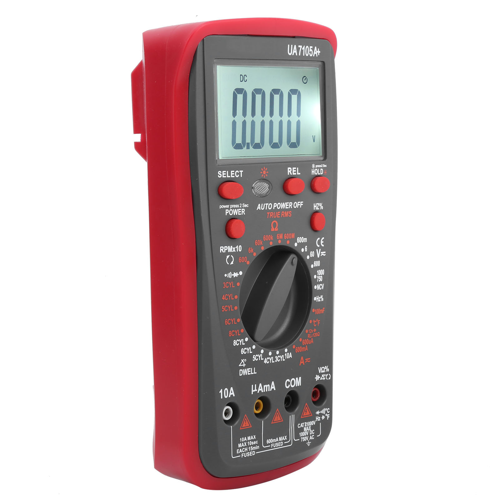 Digitales Kfz-multimeter, Motoranalysator, Ac/dc-kapazitätsmesser, Wartungsgerät Ua7105a+