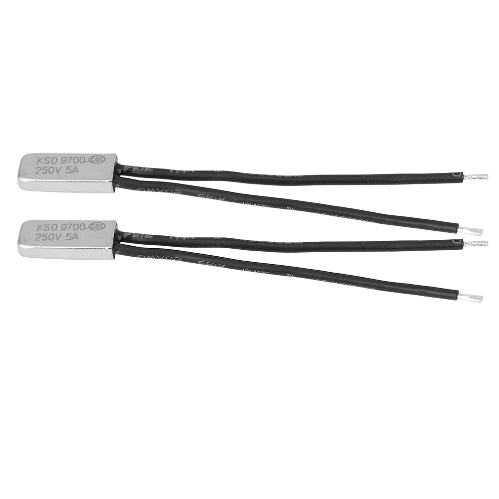 2 Stück Ksd9700 Normalerweise Geschlossener Temperaturregler-thermostat-thermoschutzschalter 110℃