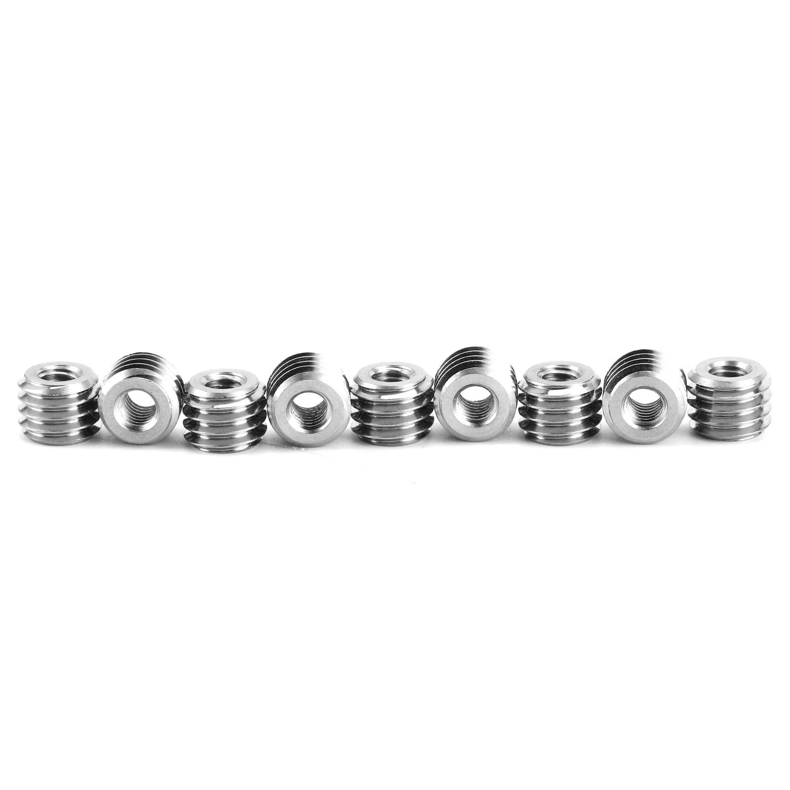 10 Stück Reduziermuttern Mit Innengewinde M4x0,7 Und Außengewinde M8x1,25 (6 Mm) Aus Edelstahl Für Luftfahrt, Automobilindustrie Und Dampfturbinen