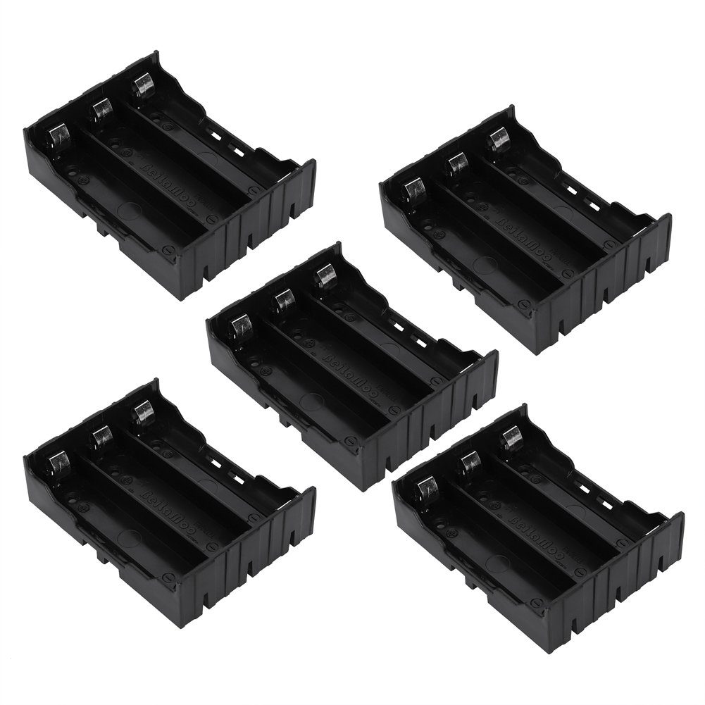 5 Stück Multifunktionale Diy-aufbewahrungsboxen Aus Abs-kunststoff Mit 3 Fächern Für 18650-batterien Und Stiften