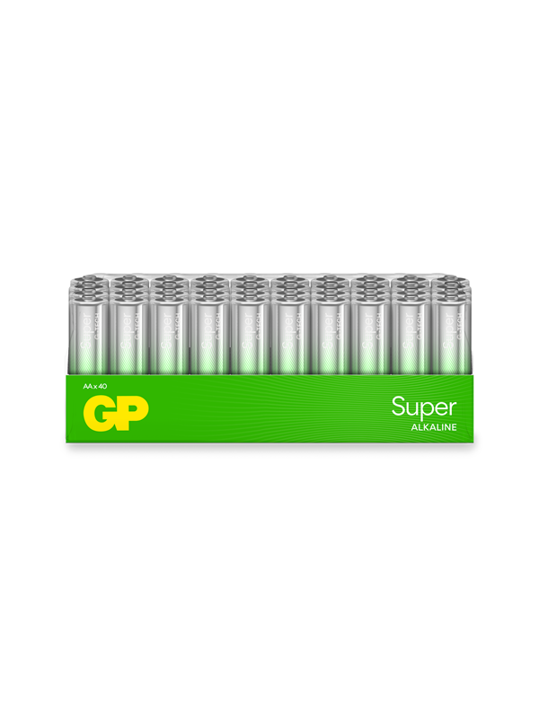 GP Battery Super Alkaline Batterie 1,5 V AA / 15 A / LR6 (40er-Pack)