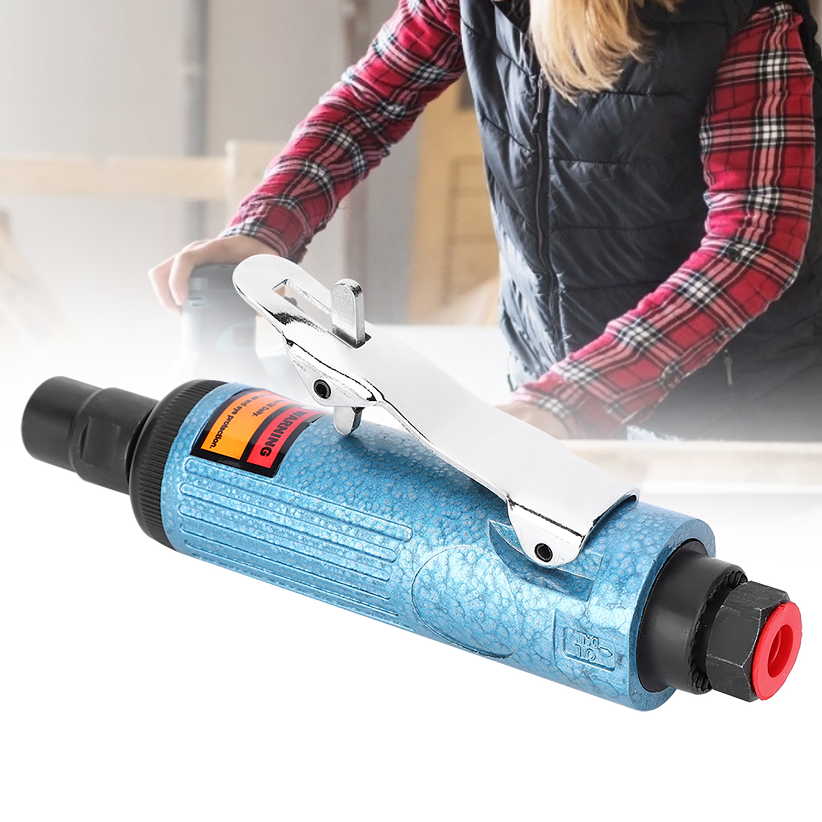 At-7032b Druckluft-geradschleifer Aus Blauer Aluminiumlegierung – Schleifwerkzeuge Für Formteile