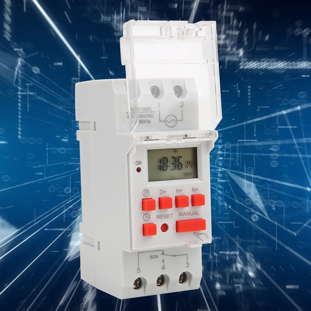 Tm919bk 85265v Ac 30a Lcd 7 Tage Programmierbarer Digitaler Zeitschalter