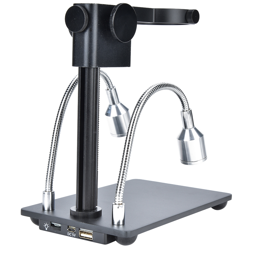 Mikroskopstativ Aus Aluminiumlegierung, Passend Für Digitalmikroskope Mit 50 Mm Durchmesser, Eu-stecker 100–240 V