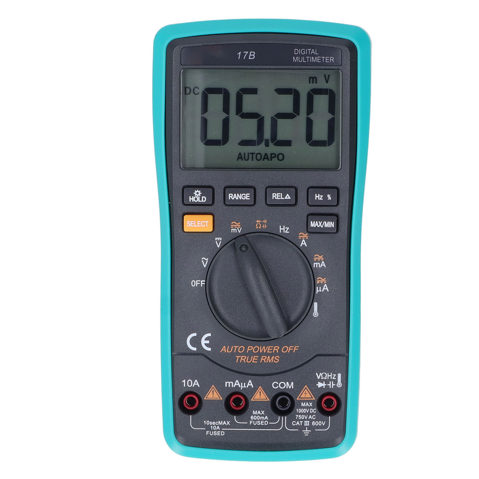 Digitales Multimeter, Voltmeter, 6000 Messpunkte, Geeignet Für Batterien (17b)