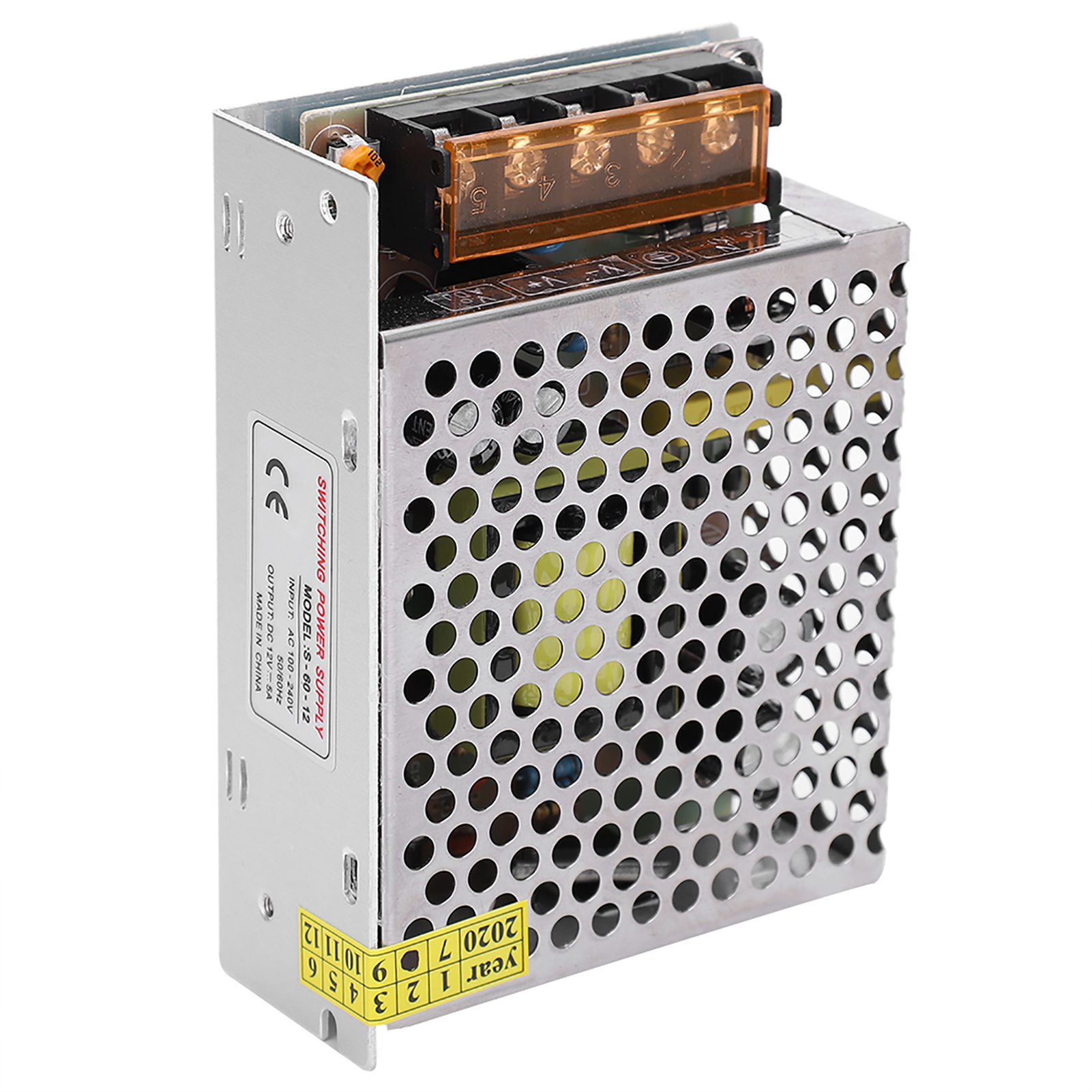 Schaltnetzteil-treiberadapter Dc12v Aluminiumlegierung Led-bildschirm-lichtleiste 3d-drucker (s6012(l)(12v 5a 60w)ac100240v)