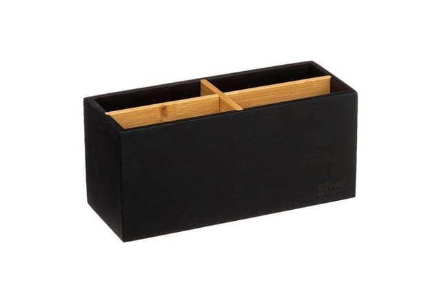 5five Simply Smart - Organizer mit 4 fächern naturéo schwarz - 5five