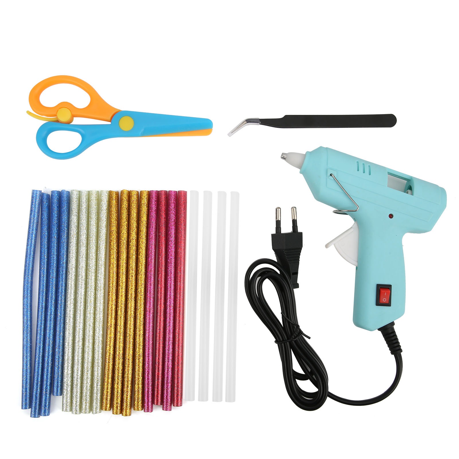 Professionelle Elektrische Heißklebepistole Mit 20 Heißklebesticks, Eu-stecker 220 V