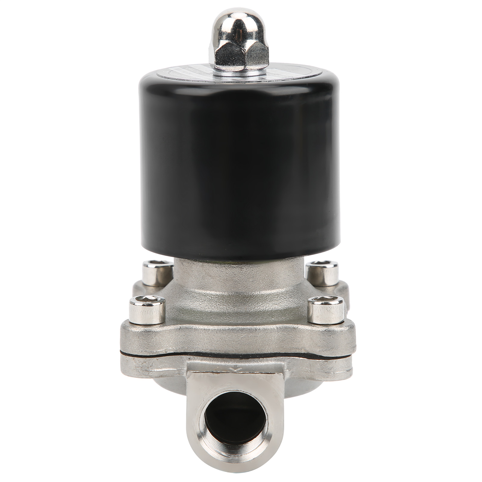 3/8-zoll-magnetventil, Direktwirkend, Stromlos Geschlossen, Edelstahl, Für Wasser, Luft, Öl, 110 V Wechselstrom