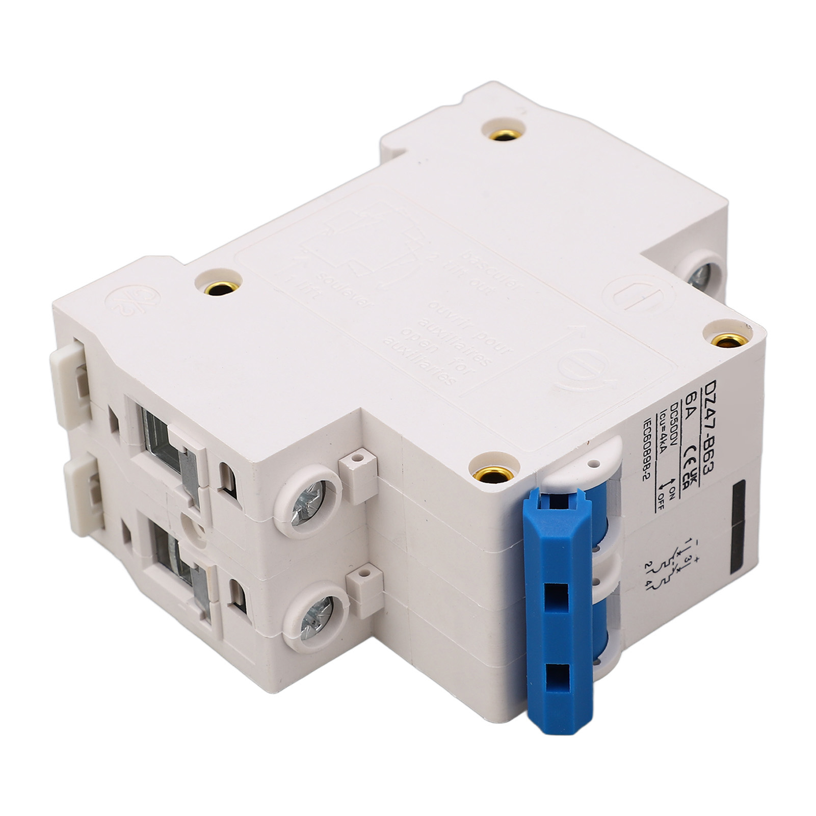 Mini-leistungsschalter Dz47 B63 2p Typ B Dc-miniatur-leistungsschalter Für Solar-pv-anlagen 500 V