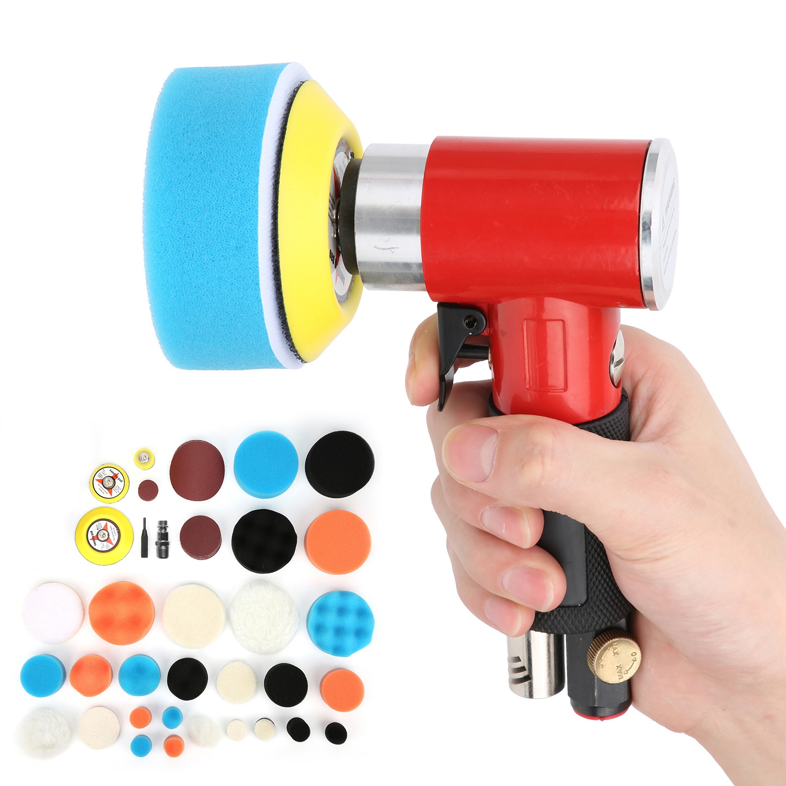 At-1500r48 Poliermaschine, Pneumatische Schleifmaschine, Polierpuffer, Wachsschleifer, Schleifmaschine, Eu-düse