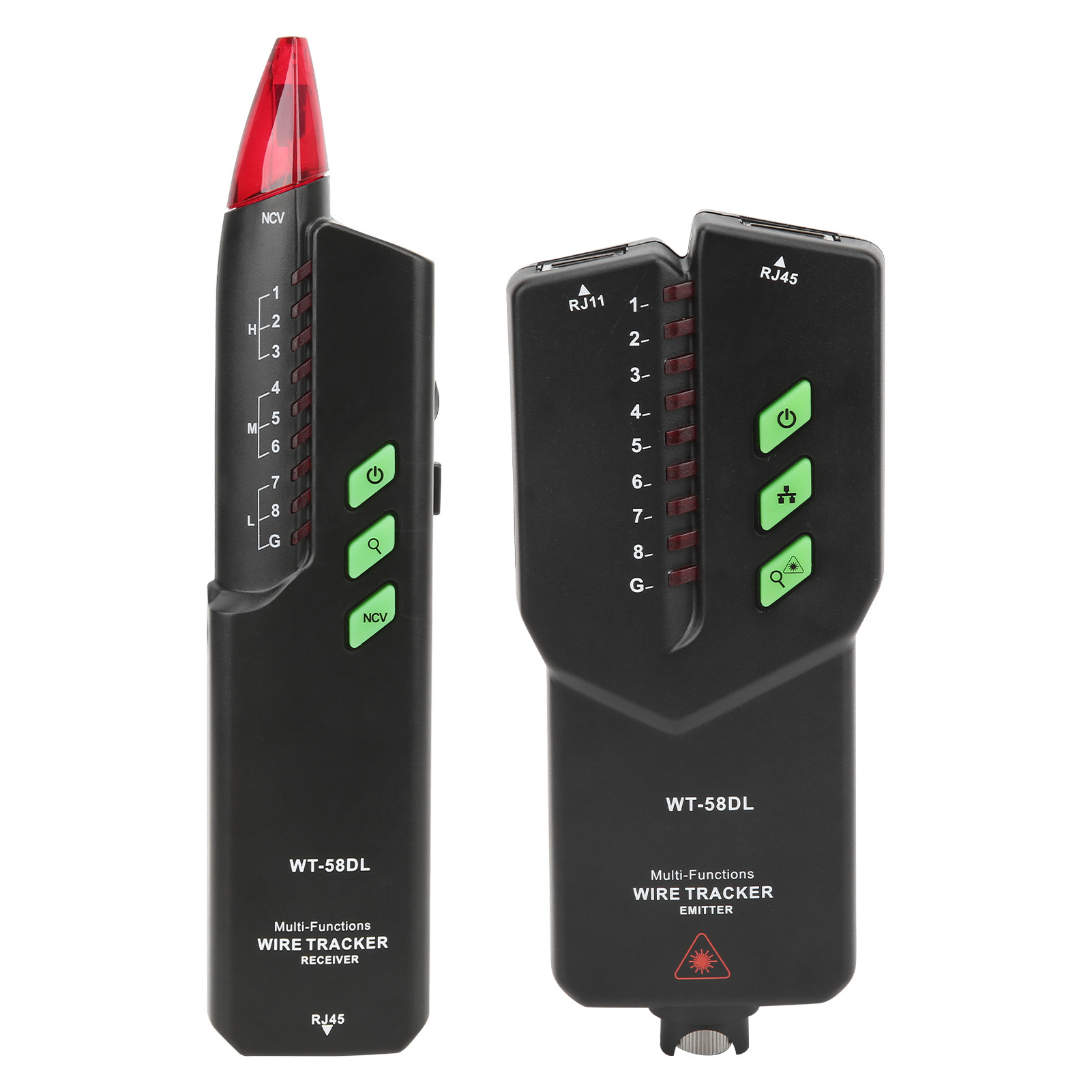 Wt58dl 0300m Netzwerkkabeltester, Störungsfrei, Geräuschlos, Poe, Multifunktionaler Kabeltracker Mit Rotlichtstift
