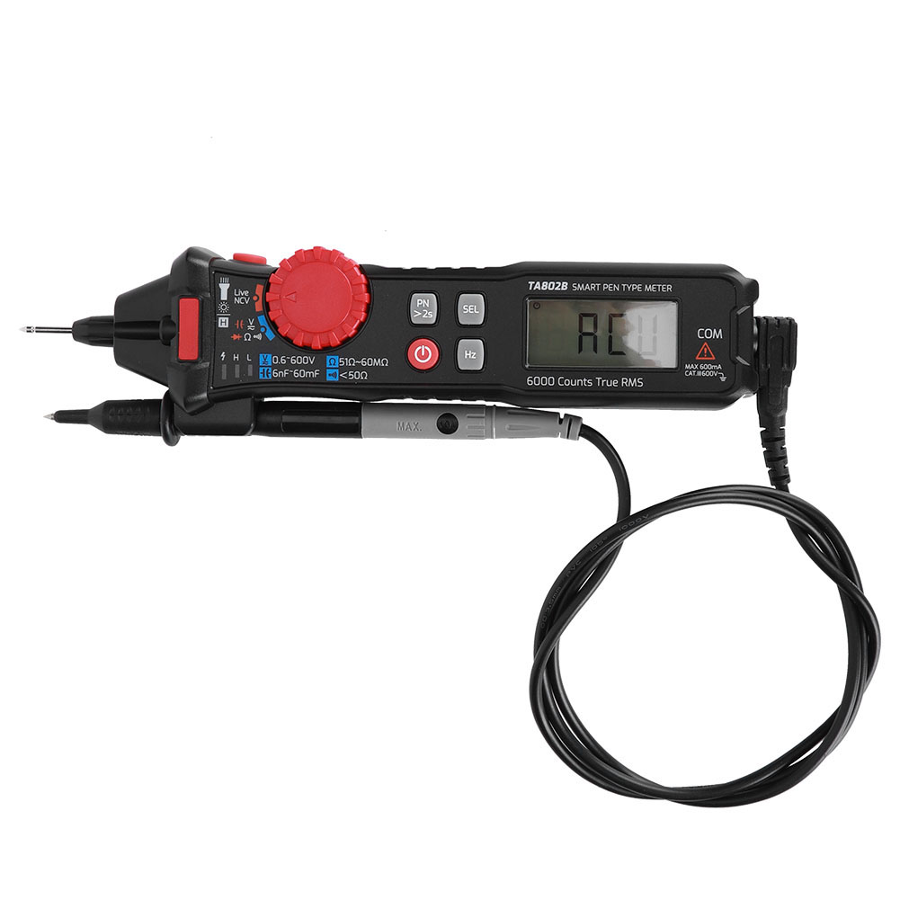 Taschenmultimeter Im Stiftformat, Tragbares Mini-digitalmessgerät Mit Amperemeter Ta802b Und Automatischer Erkennung