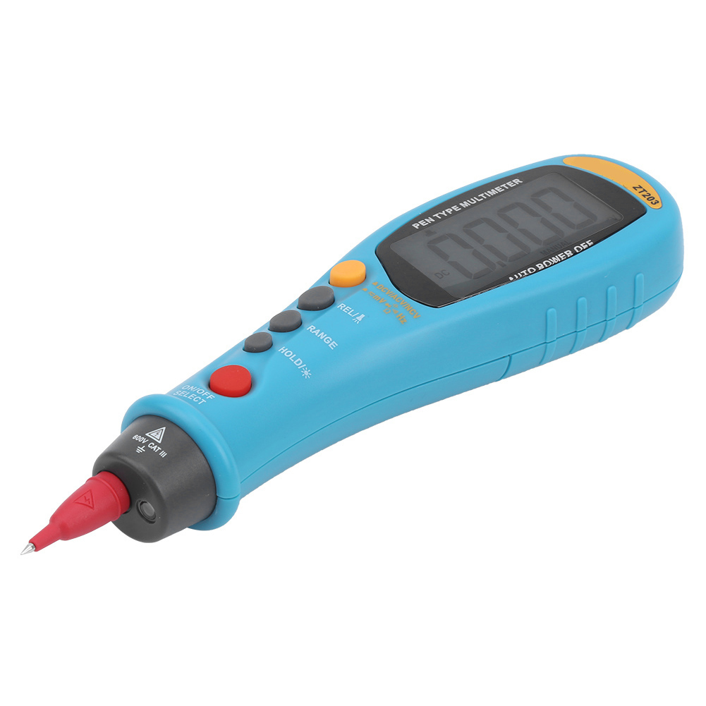 Zt'203 Tragbares Lcd-digitalmultimeter Im Stiftformat Mit Automatischer Bereichswahl, Effektivwertmessung, Ncv- Und Ac/dc-spannungsprüfer