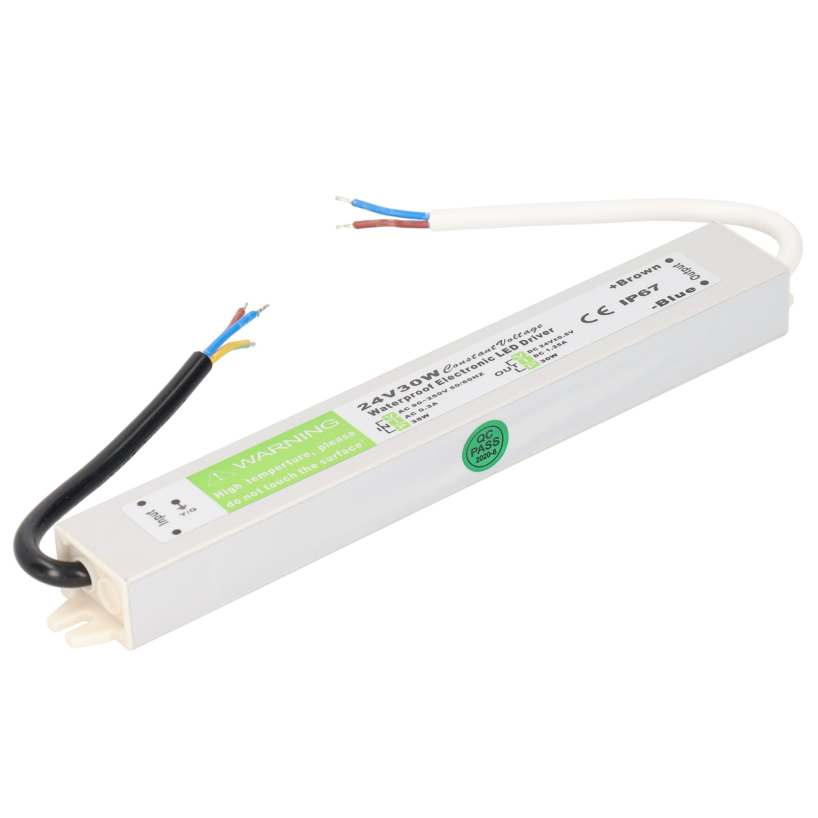 30w Ac90–250v Wasserdichtes Netzteil, Transformator-adapter, Dünnes Led-netzteil, Treiber, Dc24v