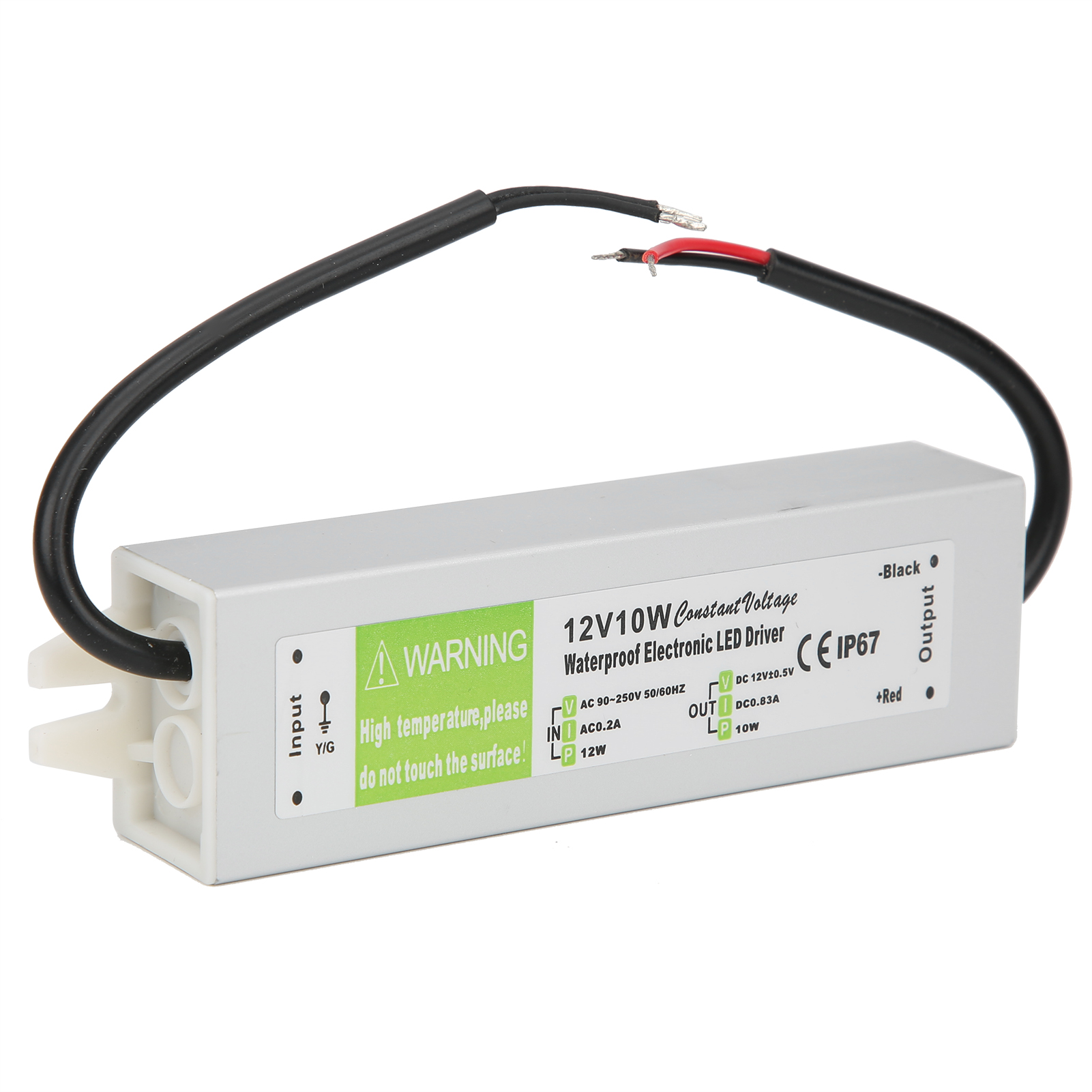 Professionelles, Wasserdichtes 10-w-led-treiber-netzteil Ac 90–250 V (50/60 Hz) Dc 12 V