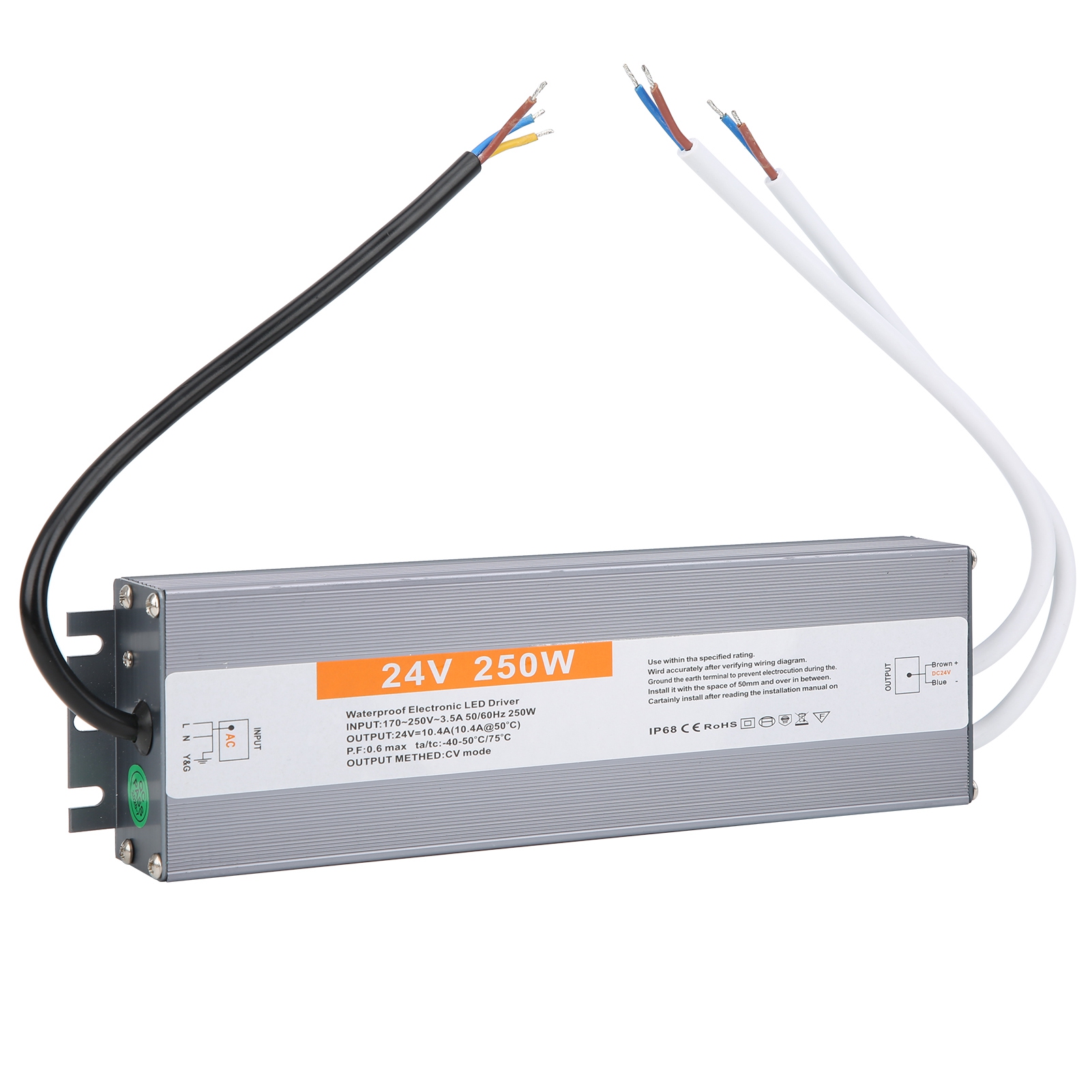 Wasserdichtes Schaltnetzteil Für Leds, 250 W, Ac 170–250 V, Treibertransformator, Netzteil, Dc 24 V