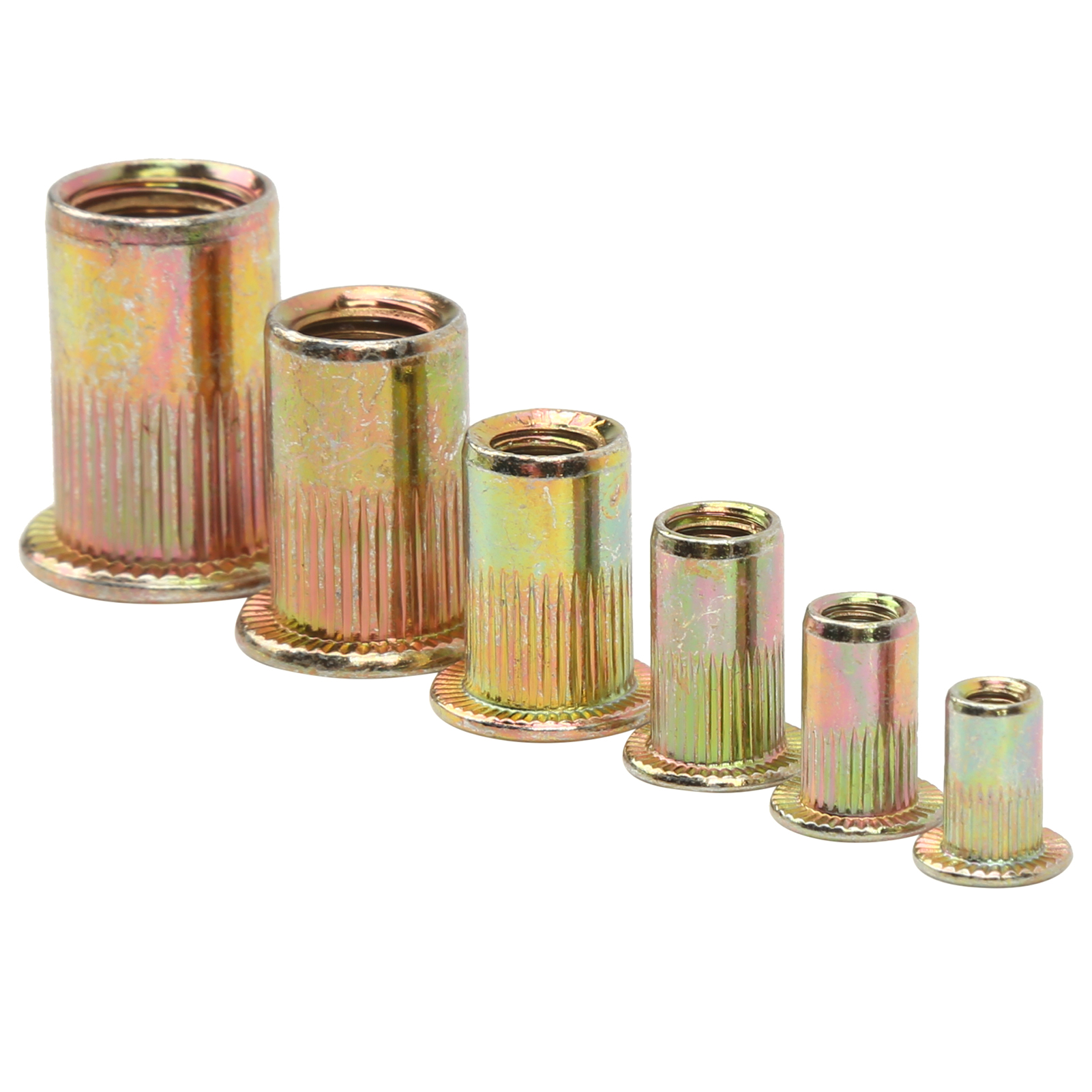 150-teiliges Set Aus Nietmuttern Und Einsatzmuttern Aus Zinklegierung, Größen M3, M4, M5, M6, M8, M10, Hardware-zubehör