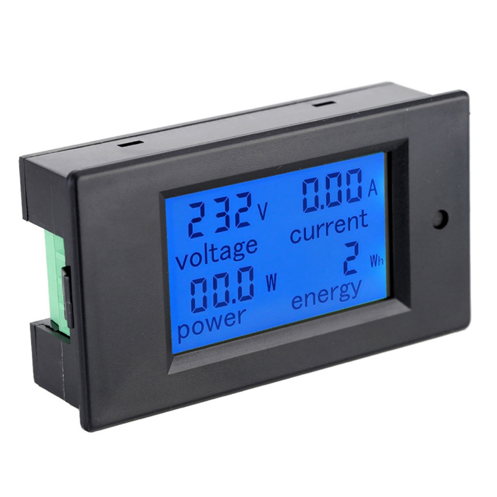 Pz-021 20a Digitales Ac-lcd-spannungs-, Strom-, Leistungs- Und Energiemessgerät, Amperemeter, Voltmeter