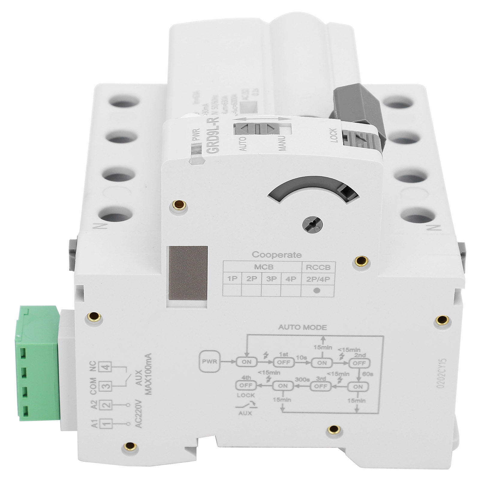 Spannungsschutz Überspannungsschutzgerät Elektronisches Komponentenmodul Grd9l Rgyl9 4p 400v(25a )