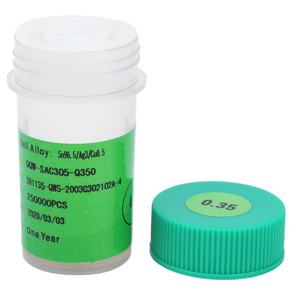 Bleifreie Lötkugel, Zinnform 250k, Für Leiterplattenlöten Und Reballing-zubehör, 0,35 Mm