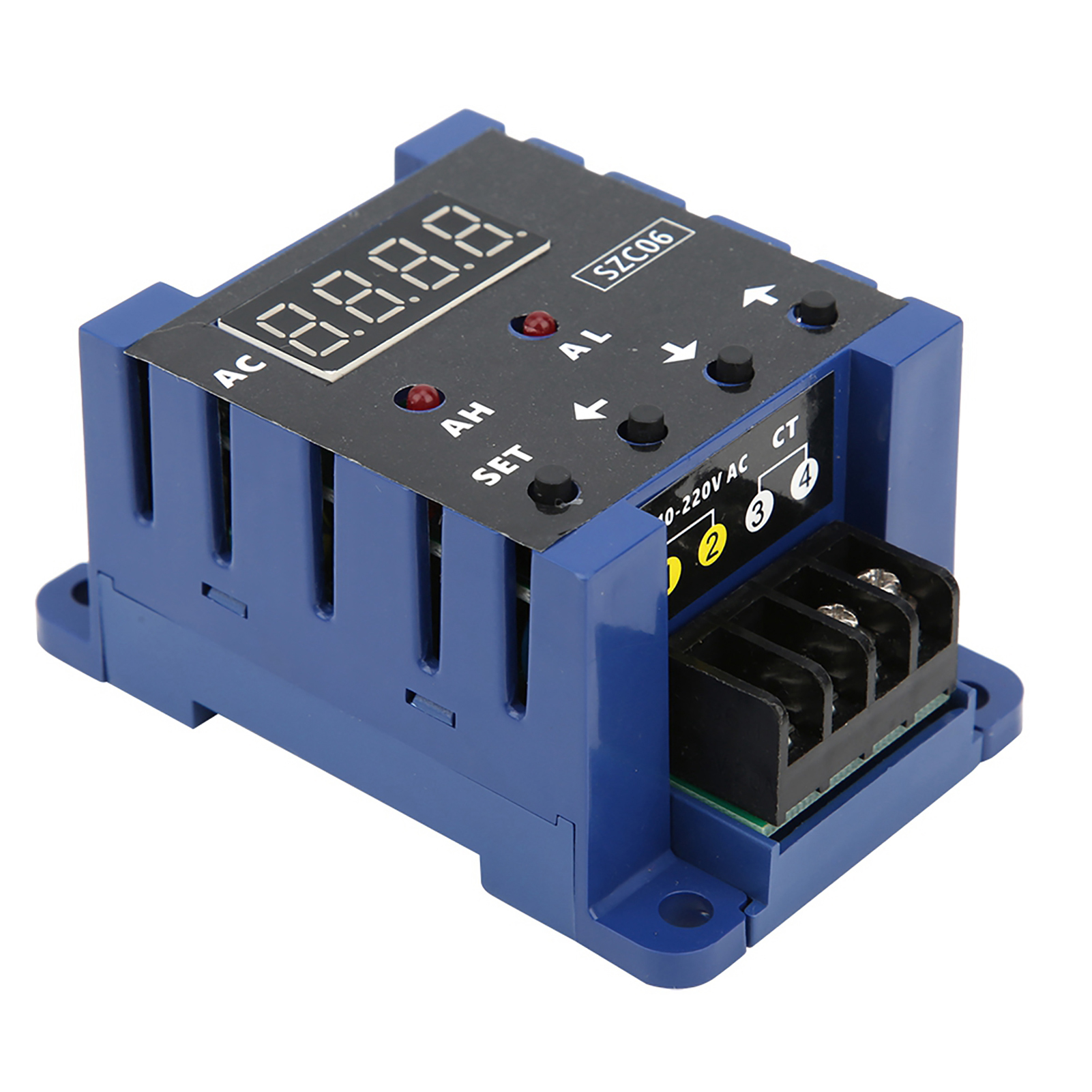 Szc06 Digitales Wechselstrom-amperemeter 0,3–50 A Messbereich Oberer/unterer Grenzwert Alarmverzögerungsrelais Detec Ac 110–220 V
