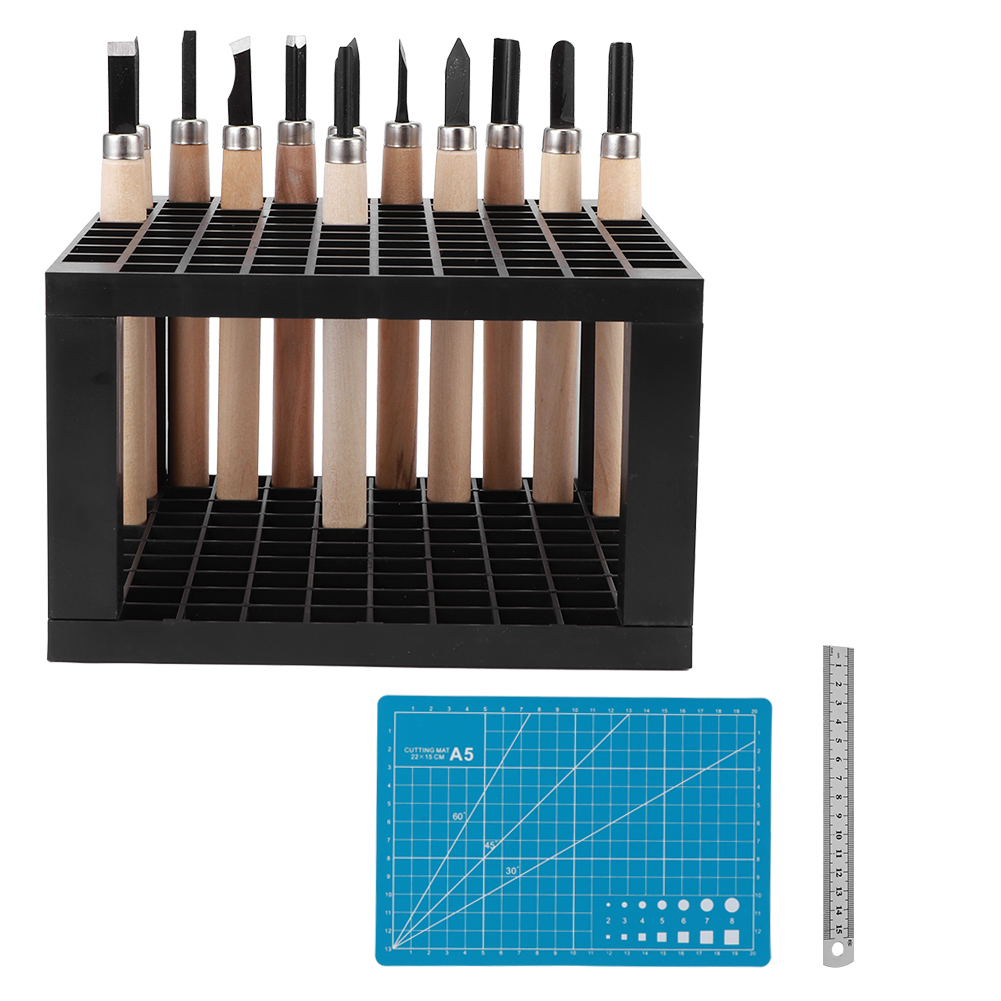 1 Set Holzschnitzwerkzeuge Manganstahl Professionelles Holzbearbeitungs-handwerkzeug Halterung C1