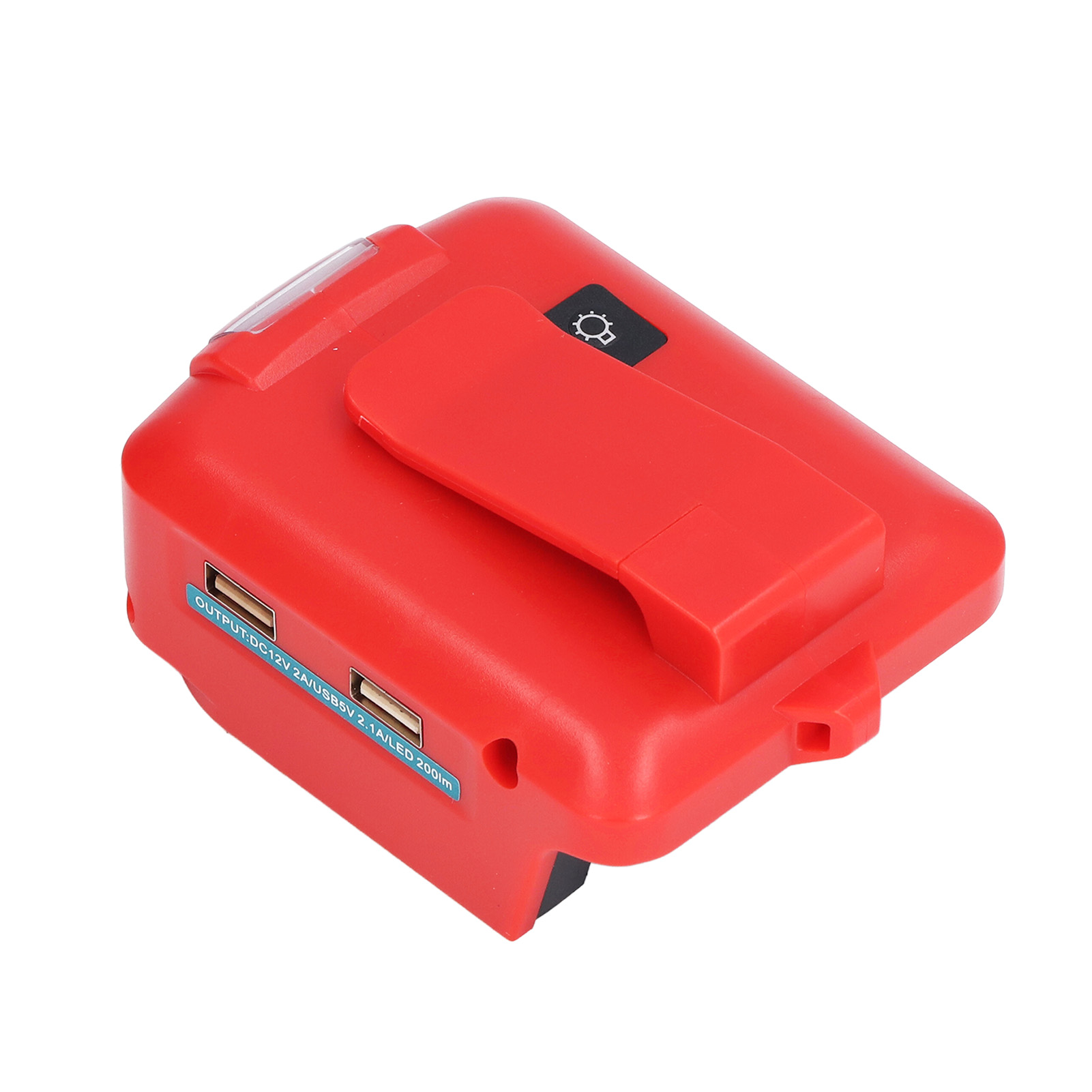 Dual-usb-led-lichtadapter, Lithium-akku-netzteil, Ladegerät, Konverter, 14,4–18 V Eingangsanschluss 2