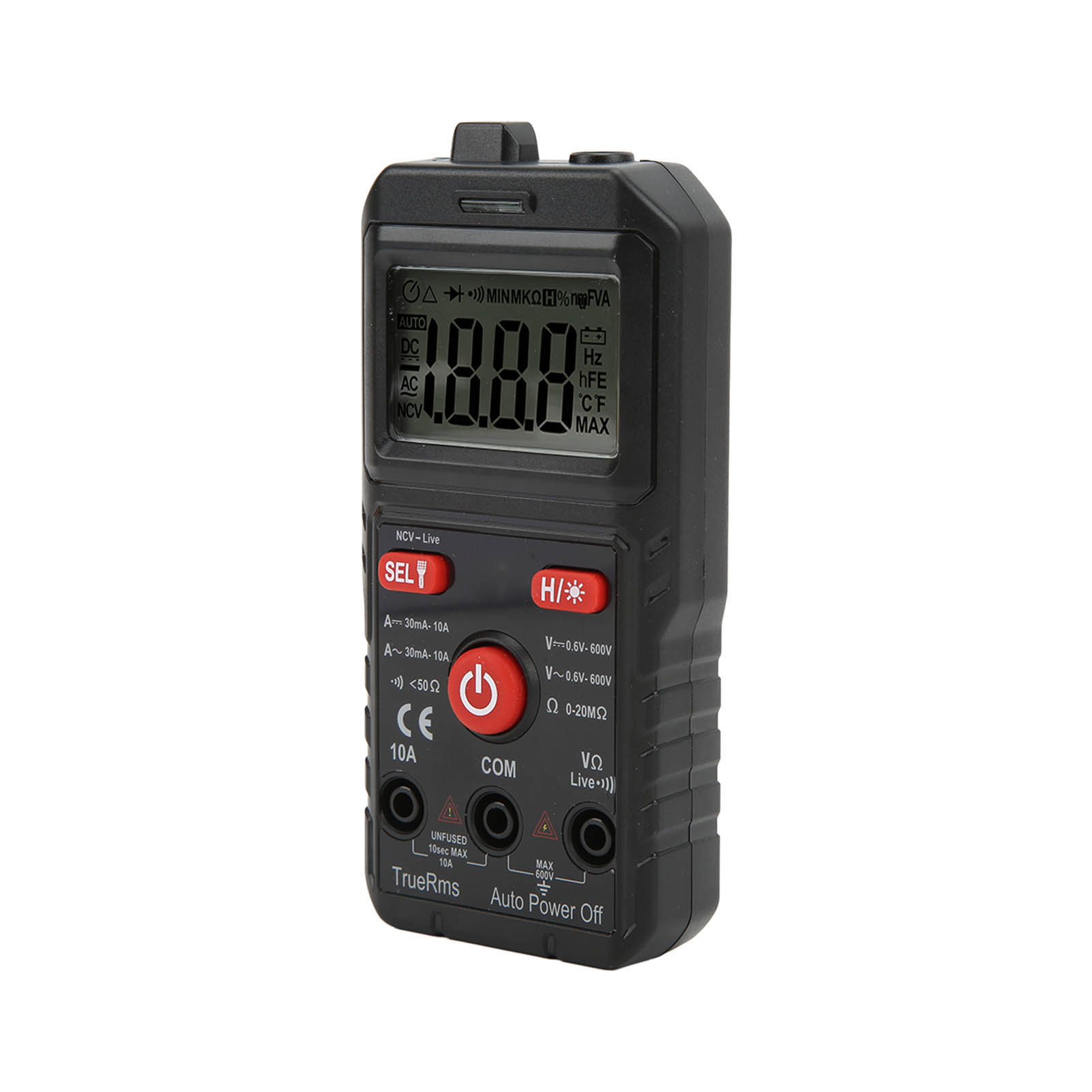 Ua20 Mini-handmultimeter, Intelligenter Spannungs-, Strom- Und Widerstandsmesser Für Elektriker, 10 A, 600 V