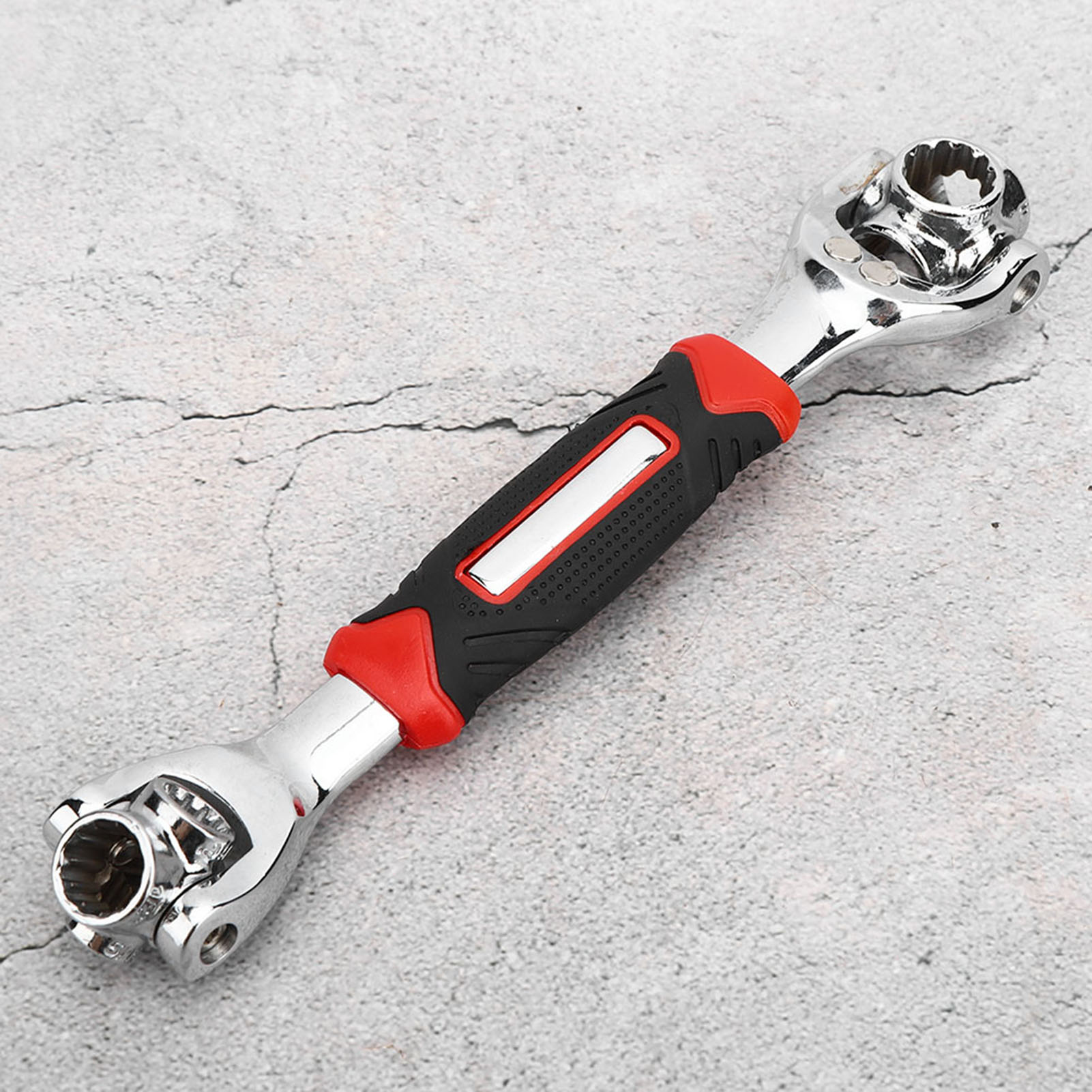 8-in-1 Multifunktions-steckschlüssel, Drehbarer Doppelkopf-steckschlüssel, Metrisch, 8–19 Mm, Mit Magnet