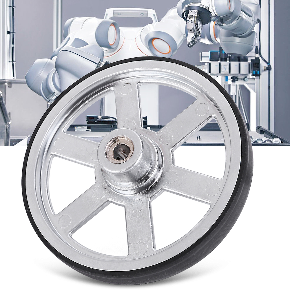 90-mm-roboterrad Aus Metall Mit Guter Traktion Und Neopren-reifenprofil – Teile Für Industrieroboter