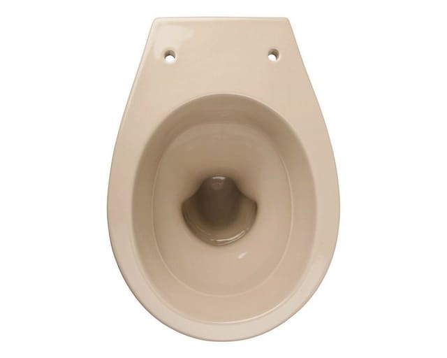 Stand-WC Tiefspüler Abgang Wand Waagerecht Toilette WC Bahama Beige