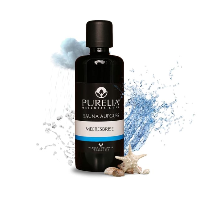 Saunaaufguss Konzentrat Meeresbrise 100 ml natürlicher Sauna-aufguss - reine ätherische Öle - Purelia