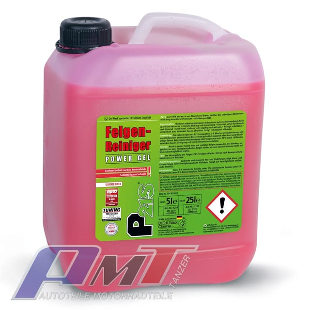 P21 / P21-S Felgenreiniger Power Gel von Dr. Wack 5 Liter /5000ml 1256