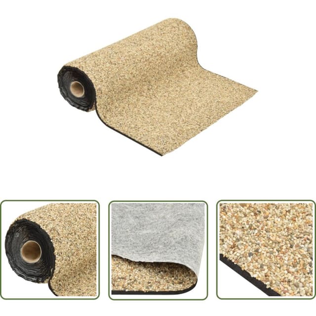 The Living Store Steinfolie Natur-Sand 150x60 cm - Teichfolie - Steinfolie - Teichrandgestaltung - Wassergarten - Gartendeko